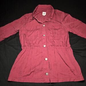 Early 2000s Gap Womans S Shirt Jacket With Adjustable Strings